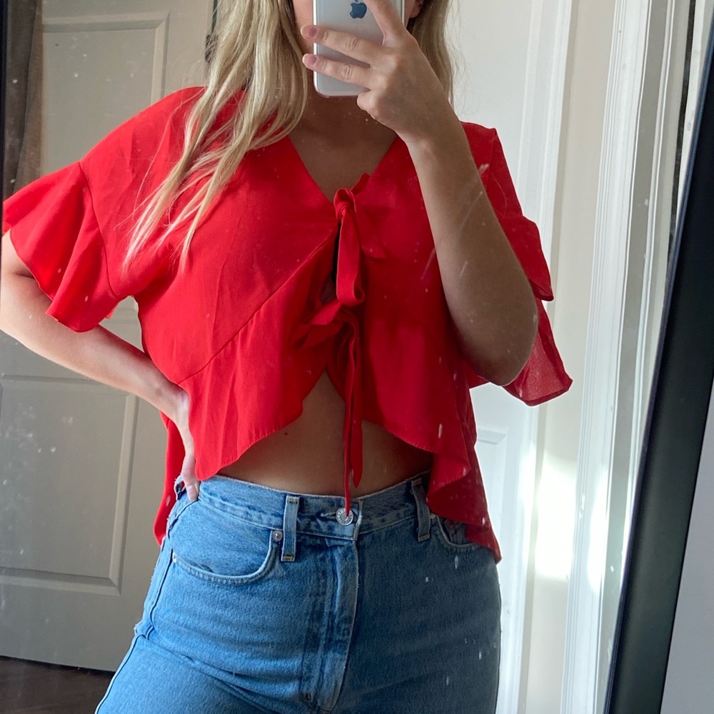 Flowy Tie Shirt - ASOS